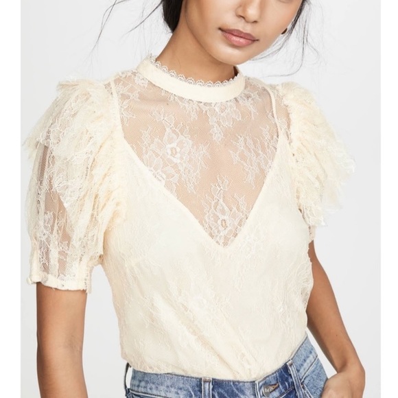 NWT Free People Secret Admirer Lace Top & Camisole - Picture 5 of 10